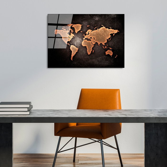 Wallity Cuadro Decorativo de Vidrio Templado Multicolor 50 x 70 cm